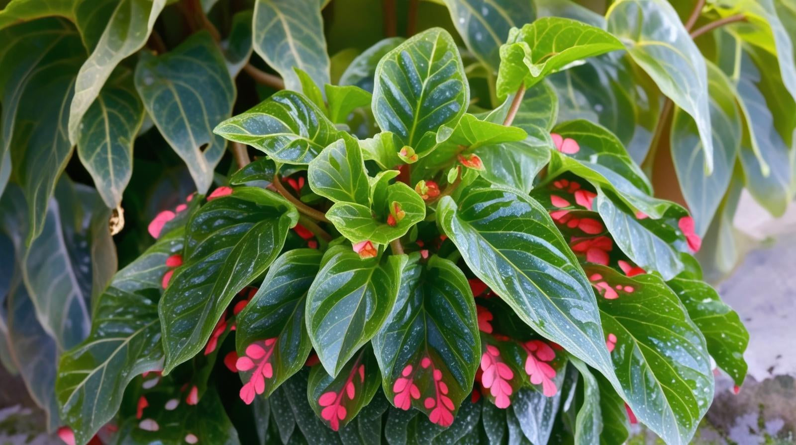 Angel Wing Begonia Lois Burke Rooted Starter Plant