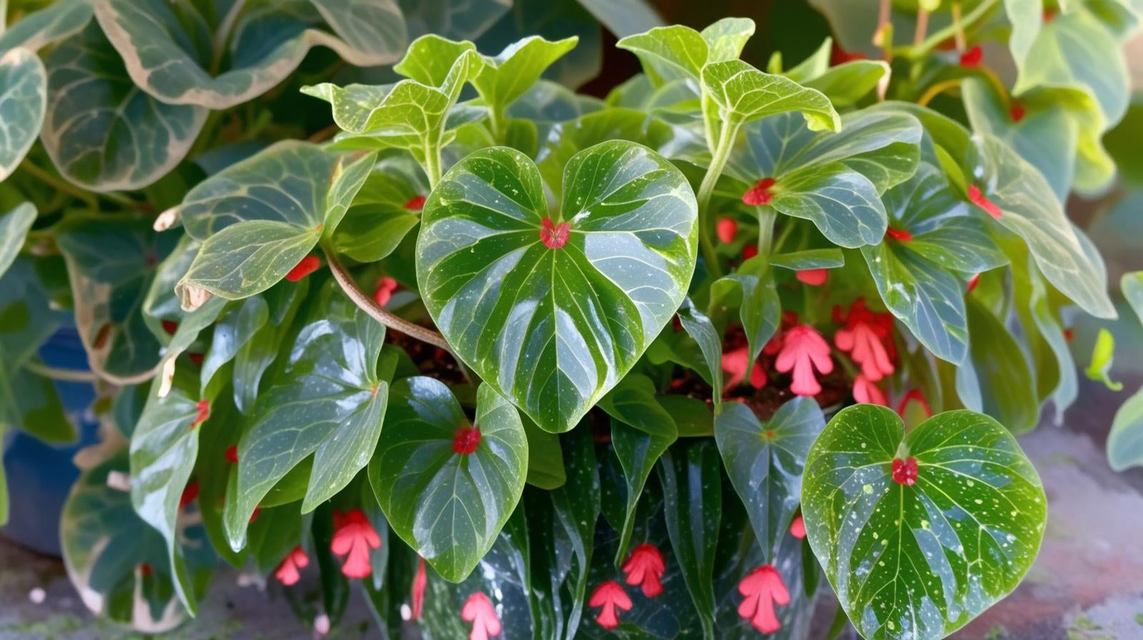 Angel Wing Begonia Lois Burke Rooted Starter Plant