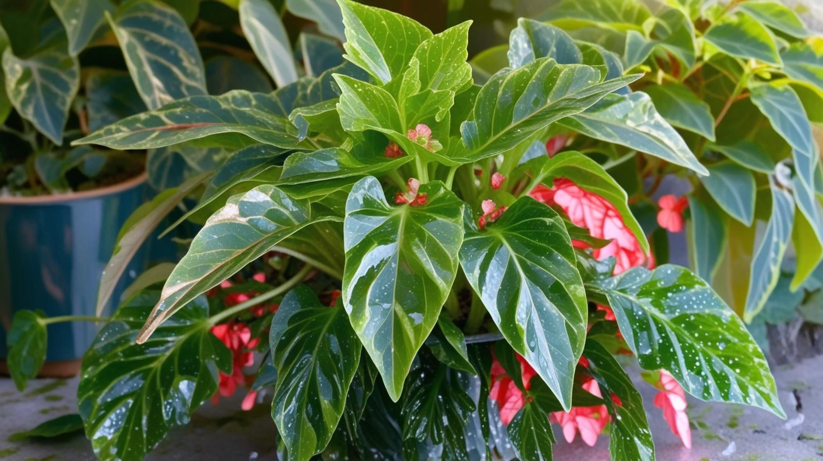 Angel Wing Begonia Lois Burke Rooted Starter Plant
