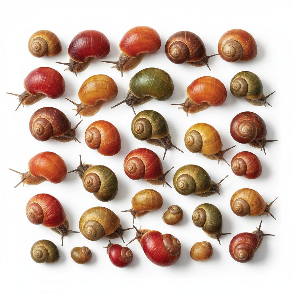 25+ Baby to Adult Assorted Ramshorn Snails - Rams Horn