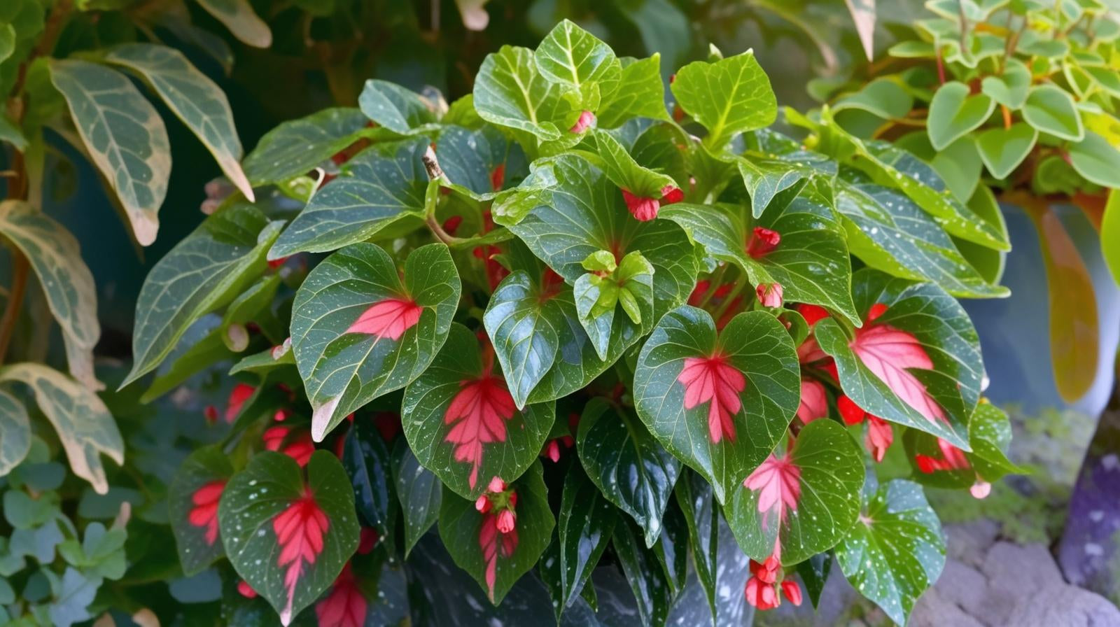 Angel Wing Begonia Lois Burke Rooted Starter Plant