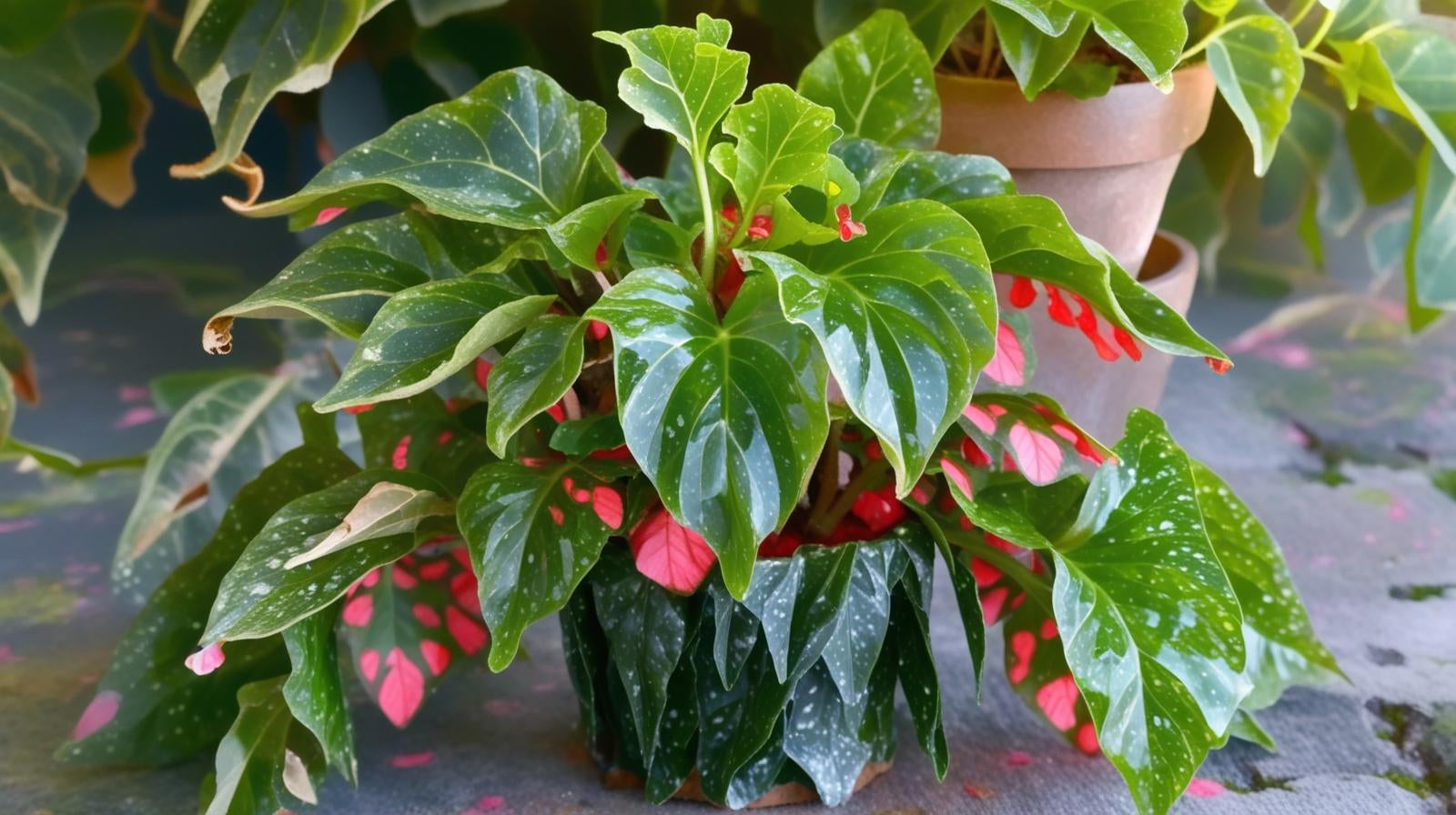 Angel Wing Begonia Lois Burke Rooted Starter Plant