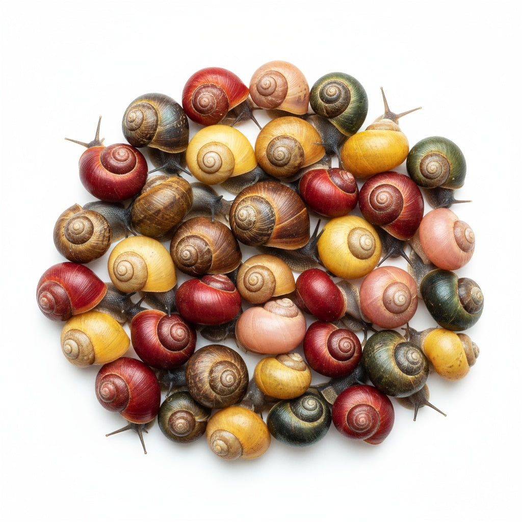 25+ Baby to Adult Assorted Ramshorn Snails - Rams Horn