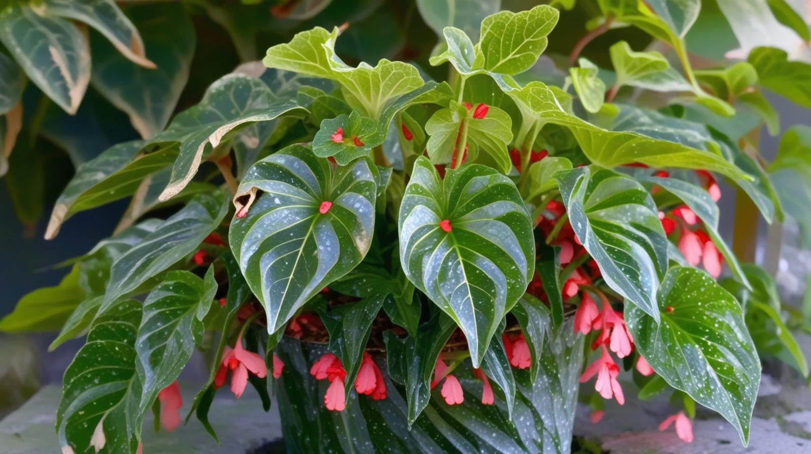 Angel Wing Begonia Lois Burke Rooted Starter Plant