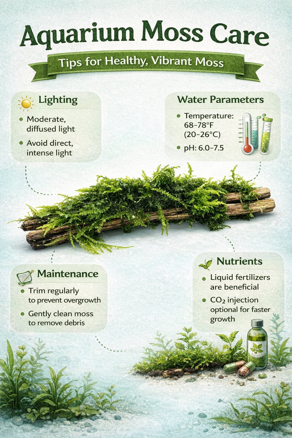 Moss On DriftWood