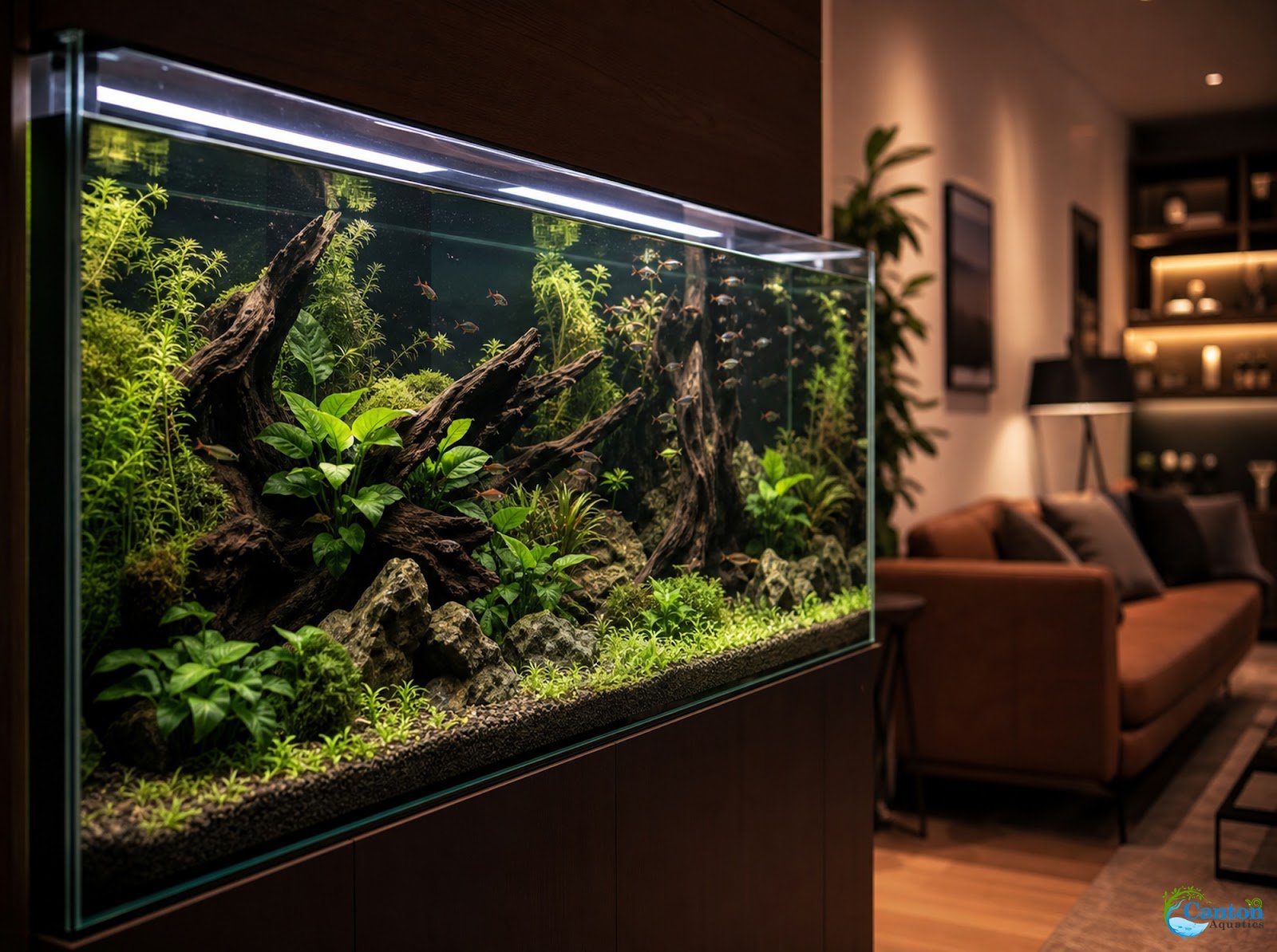 Anubias On Lava Rock